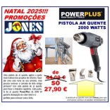 PISTOLA AR QUENTE POWERPLUS COM 3 ACESSÓRIOS